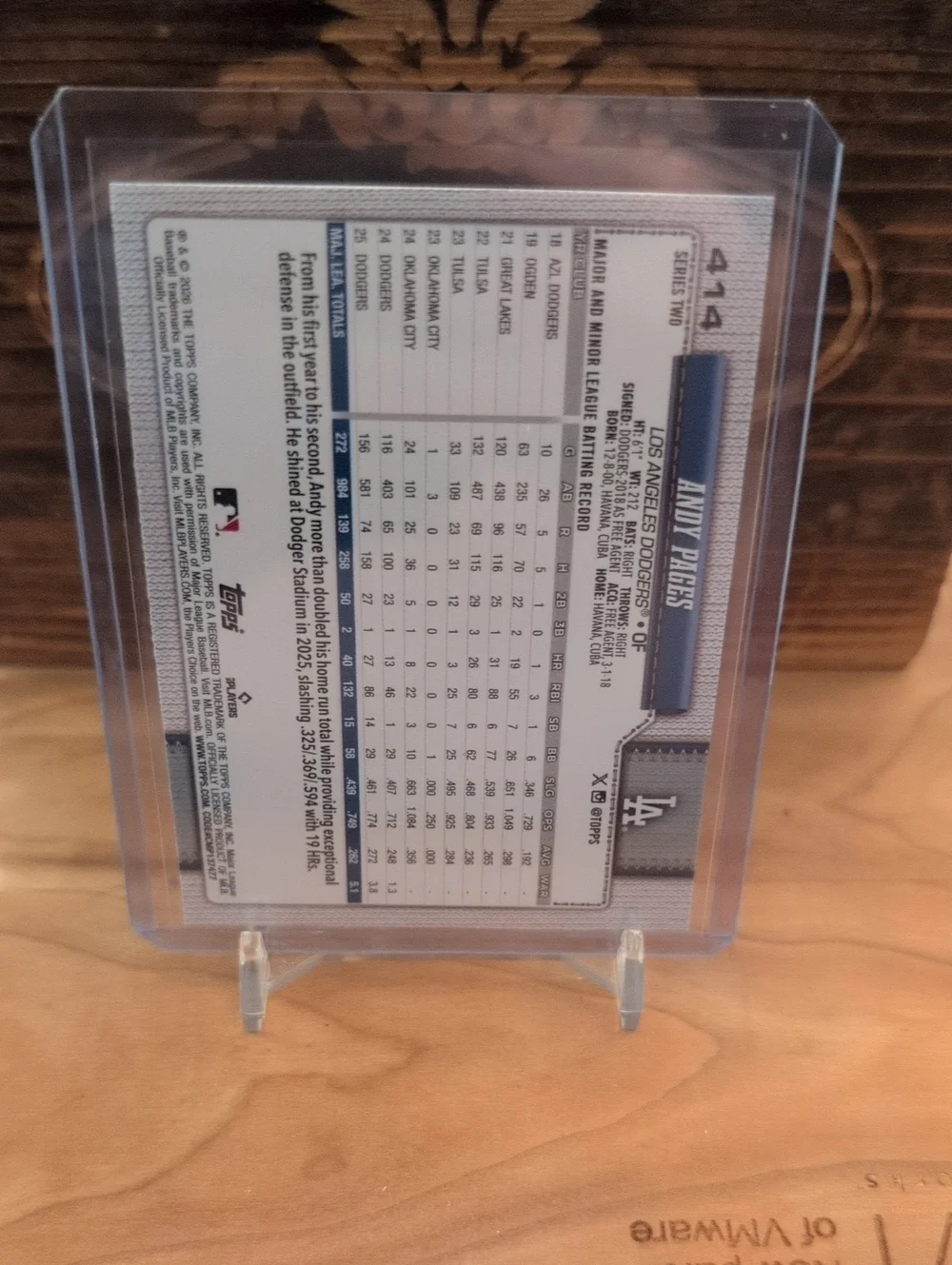 2026 Topps Series 2 Andy Pages Diamante Dodgers ๐ฅ๐ฅ๐ฅ - Picture 3 of 3
